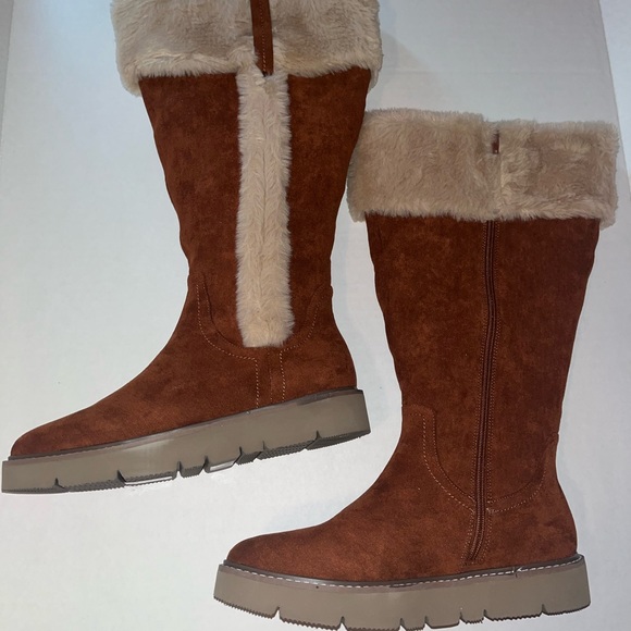 (NWD) Midnight Velvet Cozy Tal Fur Suede WMNS Boots SIZE: 9 - Picture 3 of 14